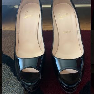 Christian Louboutin Lady Peep 150mm Patent